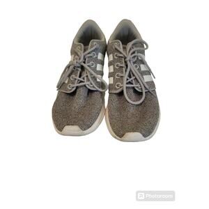 Adidas Cloudfoam Pure Sneakers Athletic Wear Womens 7.5 Shoes Gray White